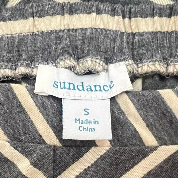 Sundance Skirt Women’s Small Museo Striped A-Line Jersey Knit Knee-Length Gray - Picture 7 of 8